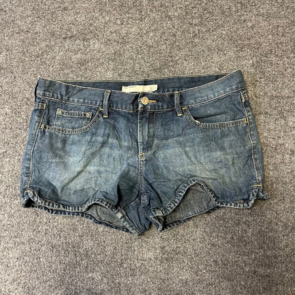 Old Navy Denim Shorts Womens Size 12 Blue Casual Medium Wash Mini Jean Shorts